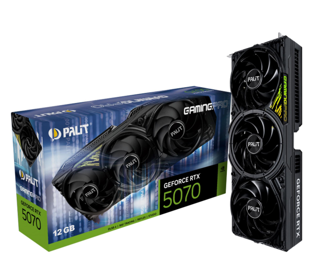 PALIT GeForce RTX 5070 GamingPro 12GB GDDR7 DLSS4 - 1311243 - zdjęcie